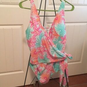 Ladies one piece bathing suit. NEW WITH TAGS